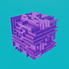 maze cube icon